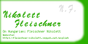 nikolett fleischner business card